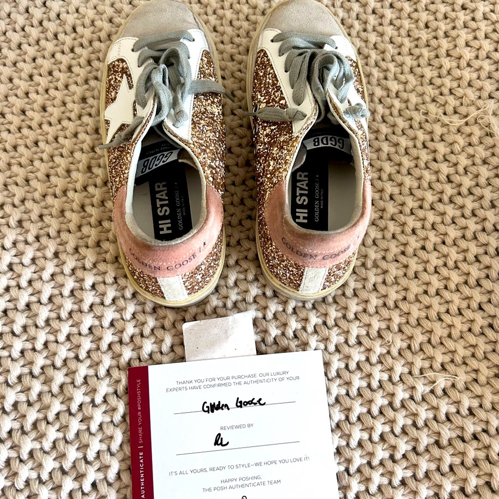 Golden goose Hi Star size 37  barely worn authentic